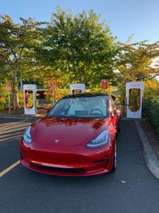 Red Tesla Model 3 – Performance (0-60 in 3.2 sec) (Irvine) $58750