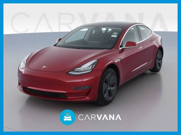 2019 Tesla Model 3 Standard Range Plus Sedan 4D sedan Red – FINANCE