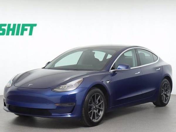 2019 Tesla Model 3 Standard Range Plus sedan Blue