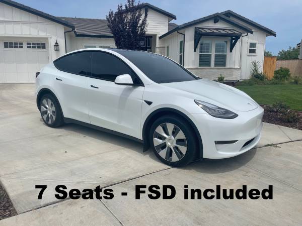 2022 Tesla model y 7 seats with FSD