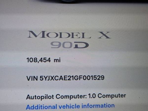 2016 Tesla Model X AWD All Wheel Drive Electric 90D SUV